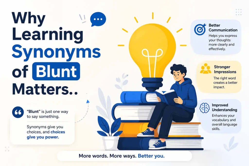 Why Learning Synonyms of Blunt Matters