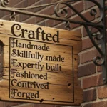 synonyms for crafted