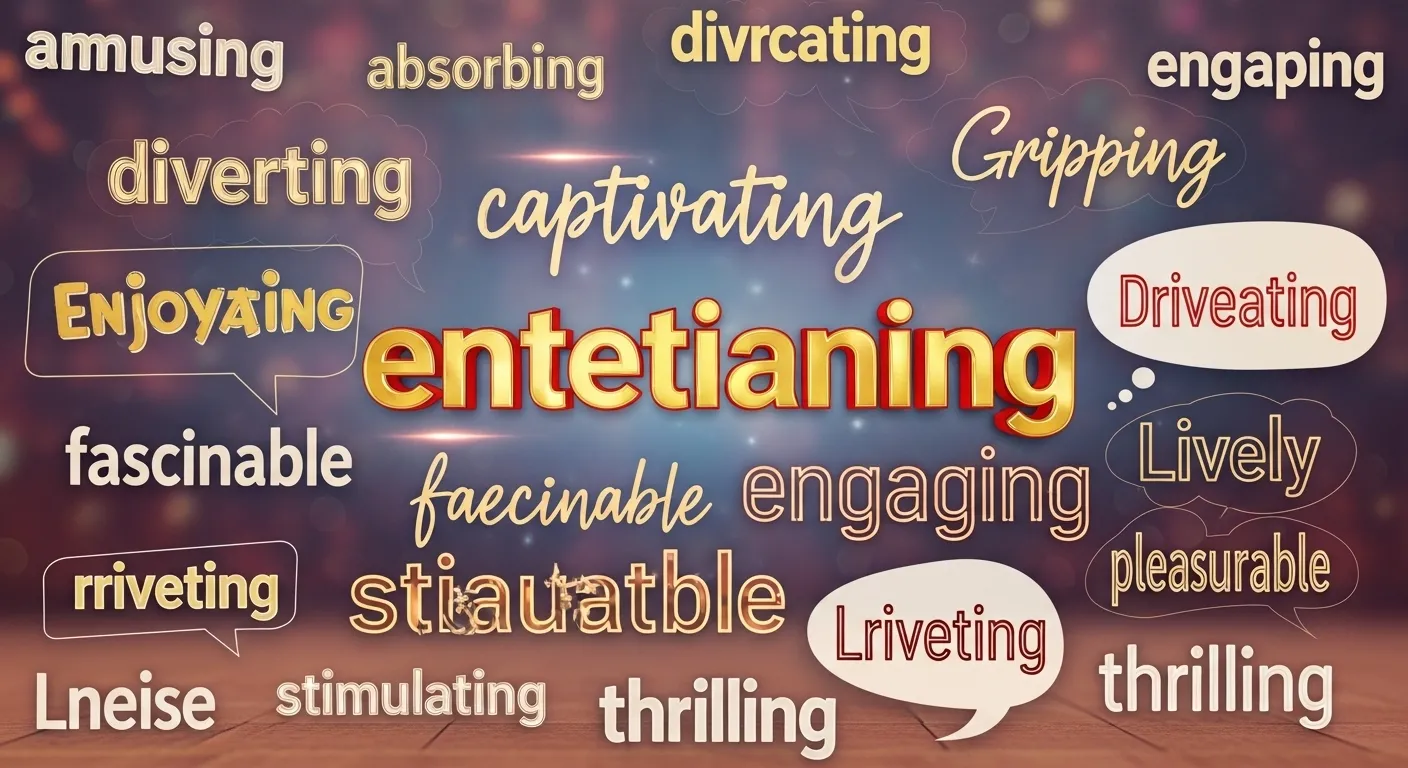 synonyms for entertaining