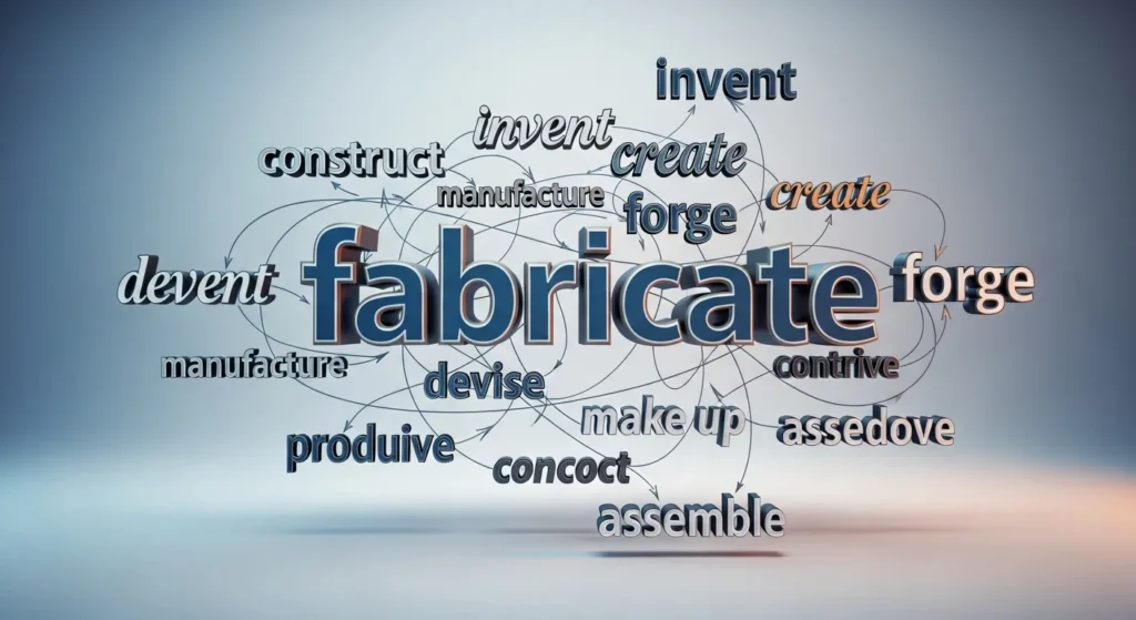 synonyms for fabricate