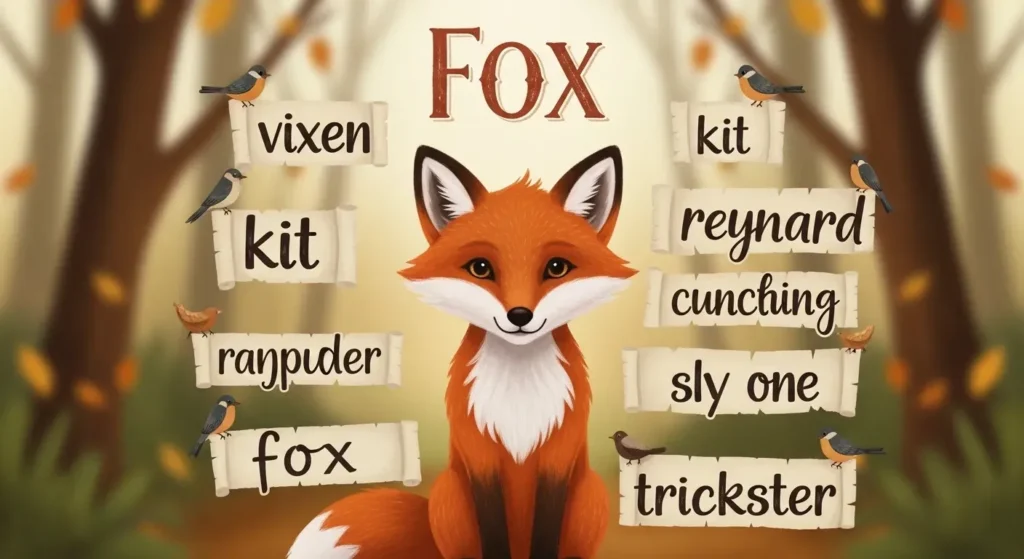 synonyms for fox