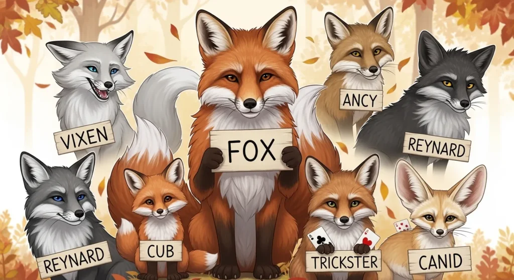 synonyms for fox