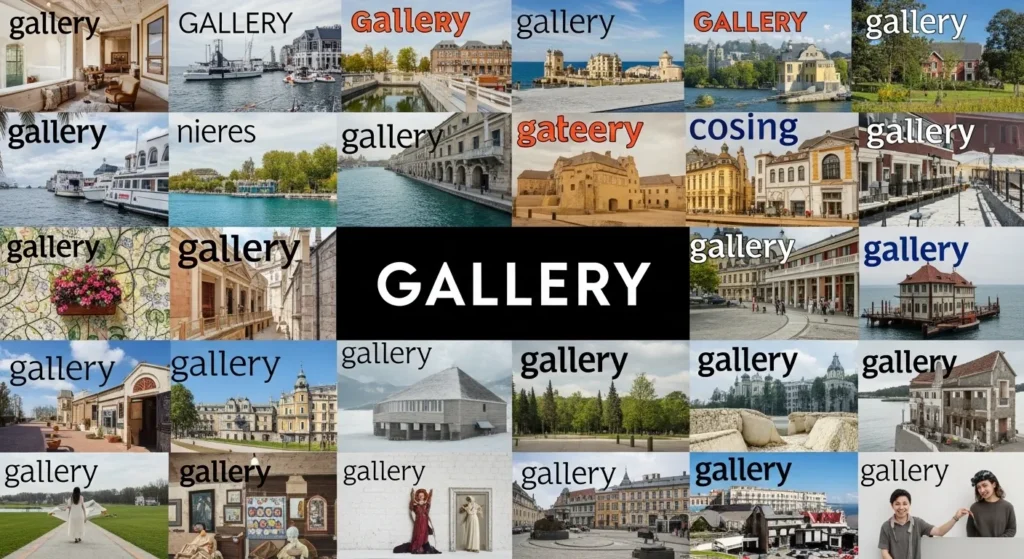 synonyms for gallery