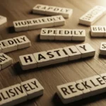 synonyms for hastily
