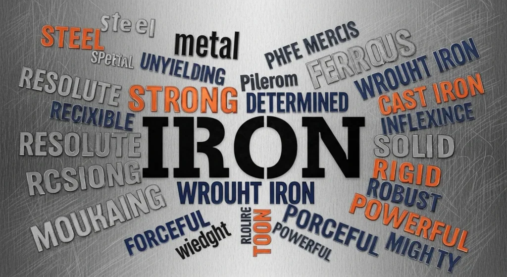 synonyms for iron