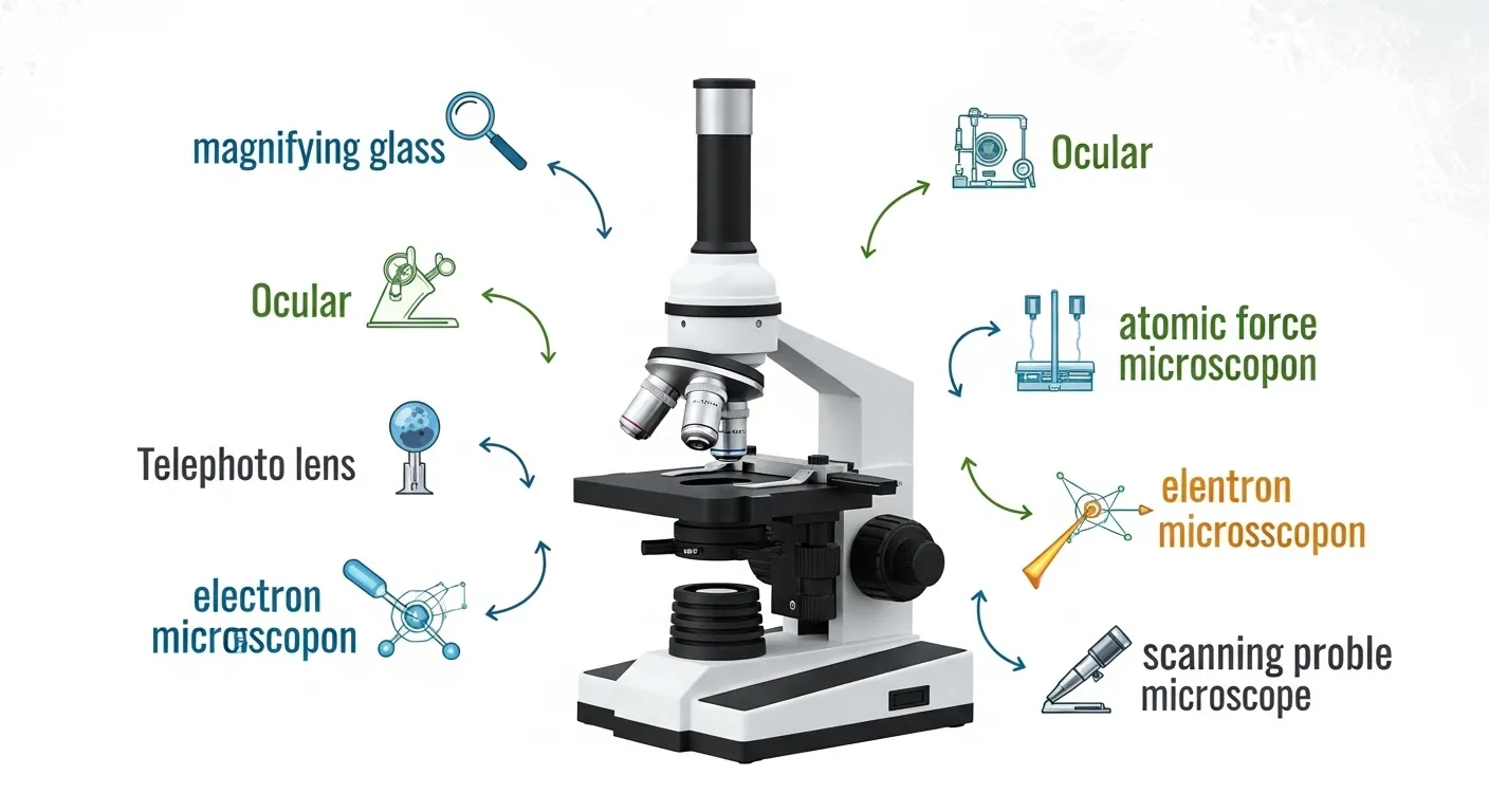 synonyms for microscope