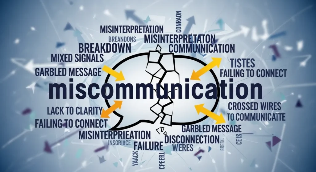 synonyms for miscommunication
