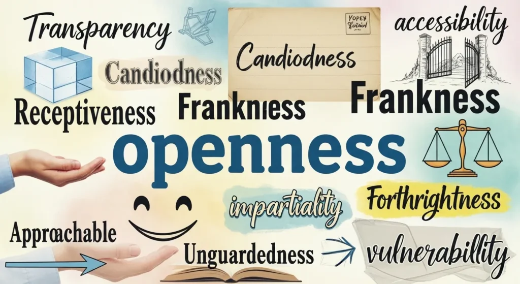 synonyms for openness