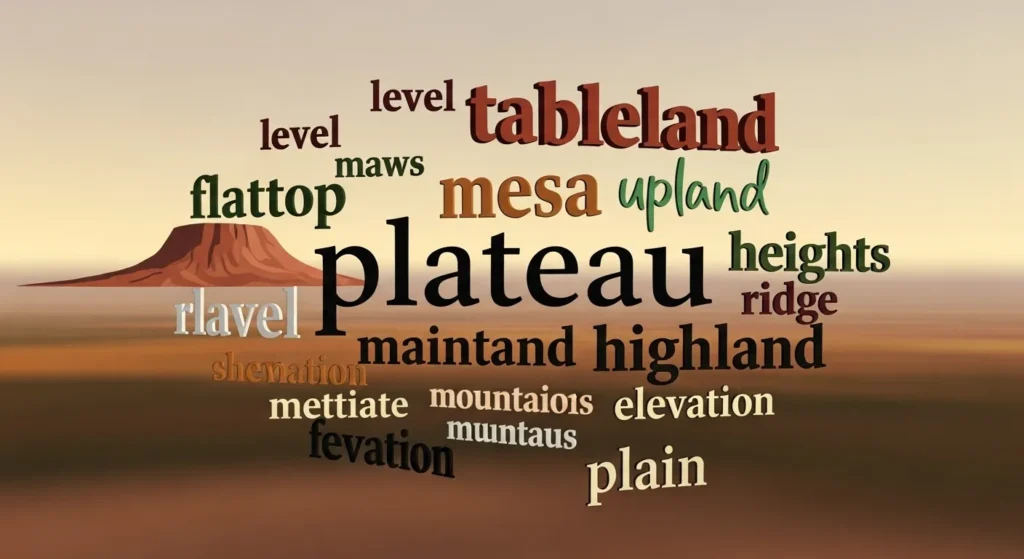 synonyms for plateau