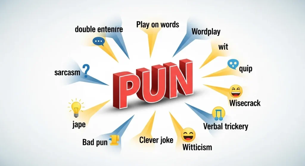 synonyms for pun