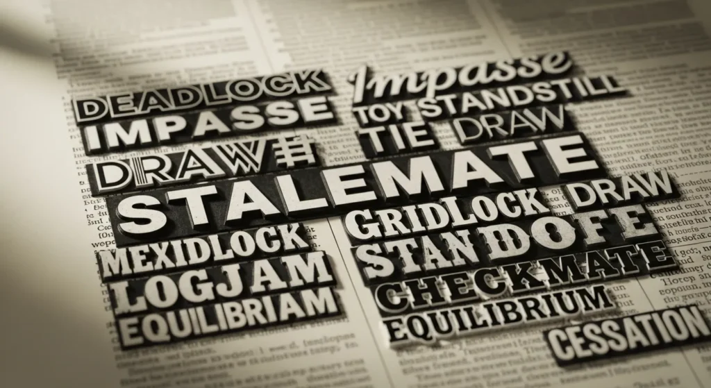 synonyms for stalemate