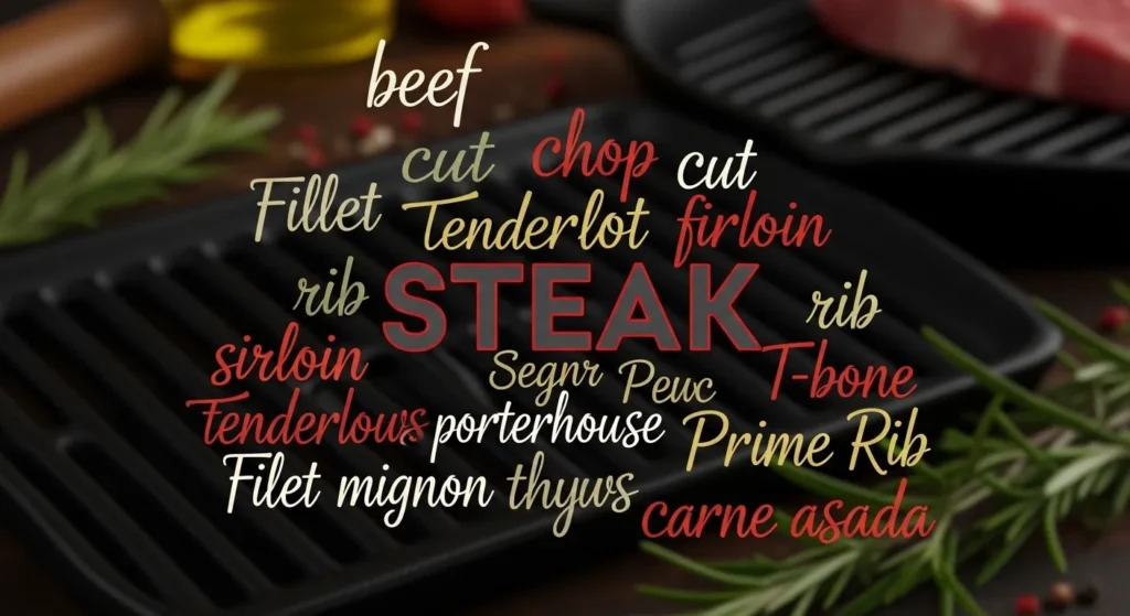 synonyms for steak