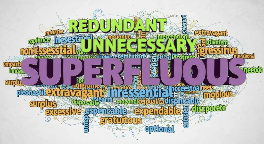 synonyms for superfluous