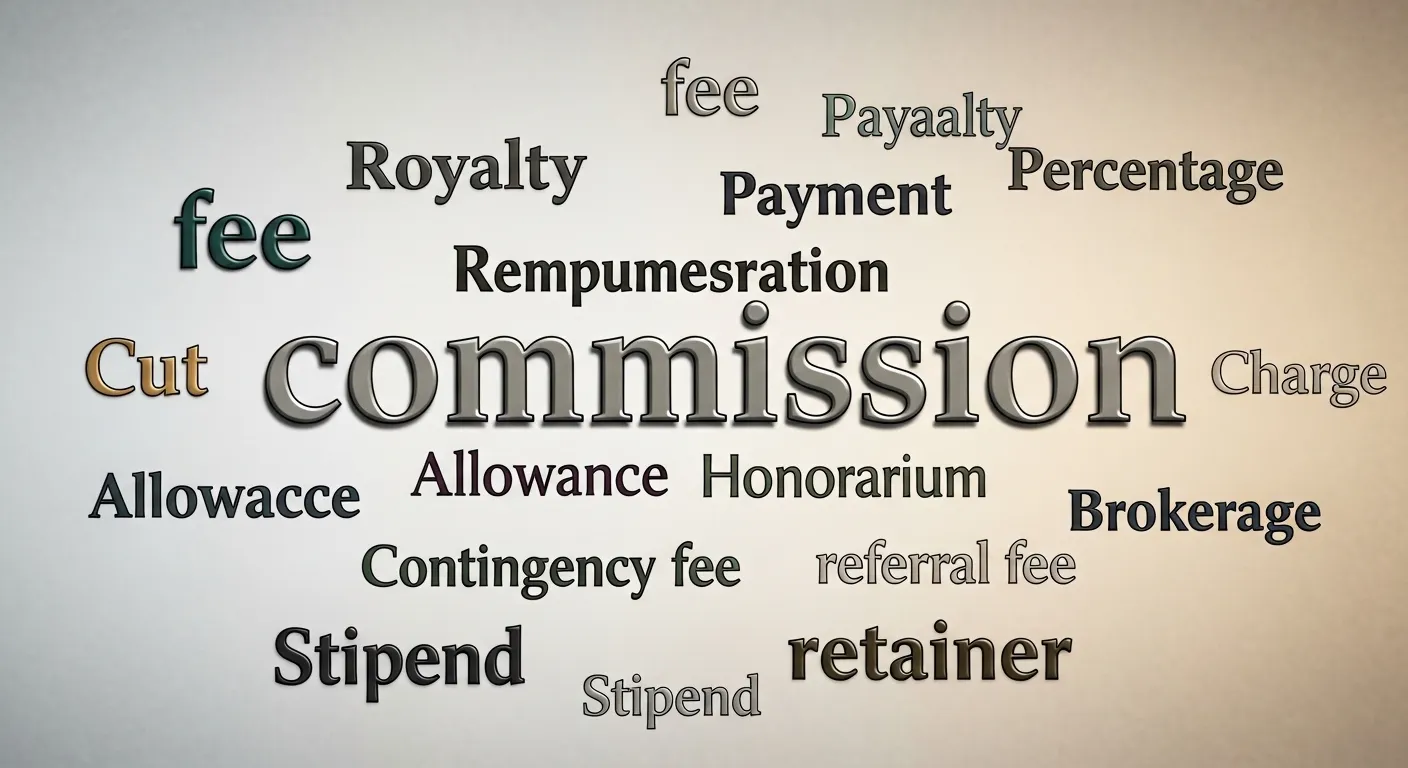 synonyms of commission