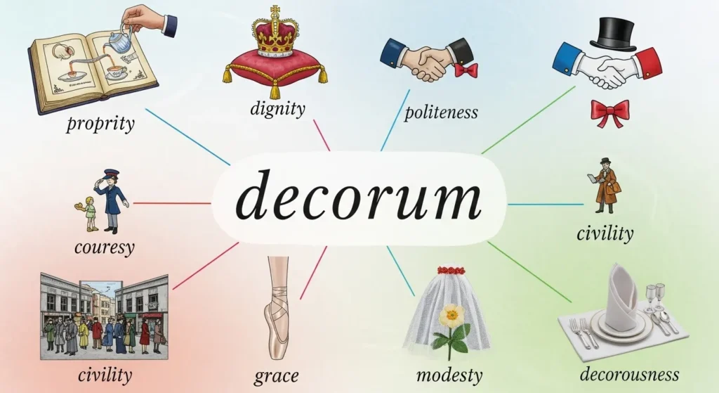 synonyms of decorum