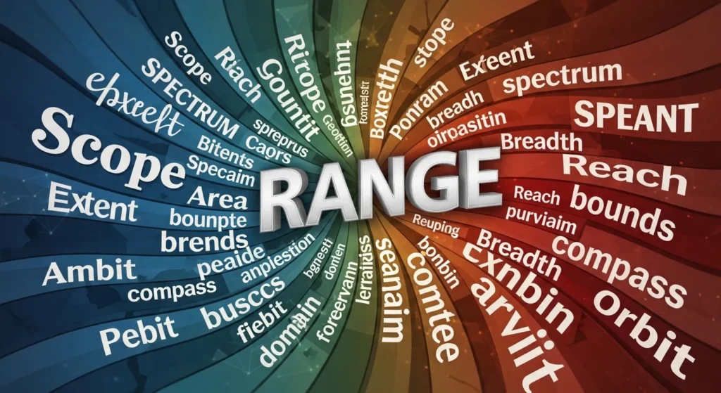 synonyms of range