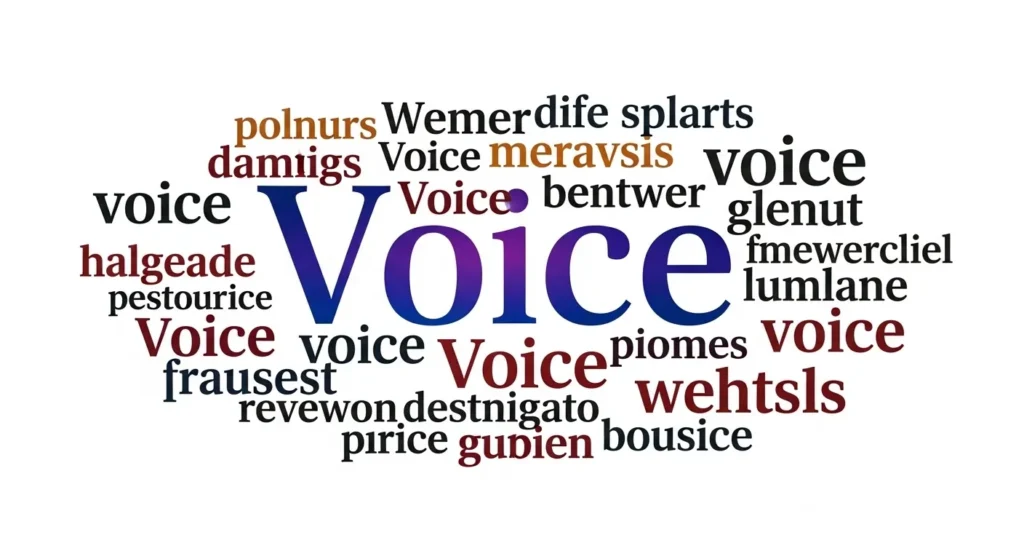 synonyms of voice