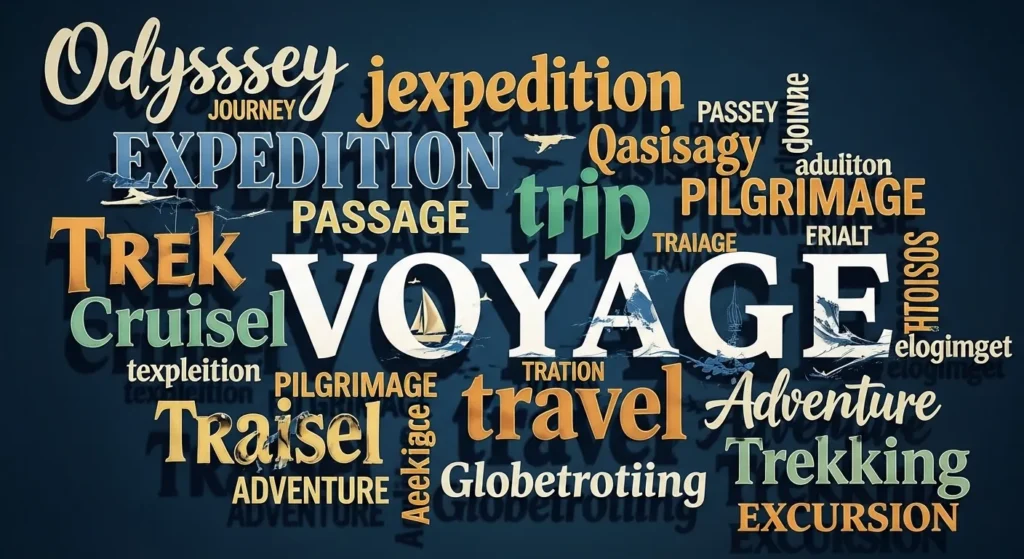 synonyms of voyage