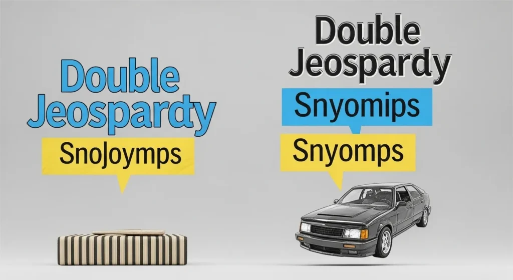 double jeopardy synonyms