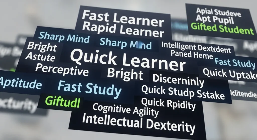 quick learner synonyms