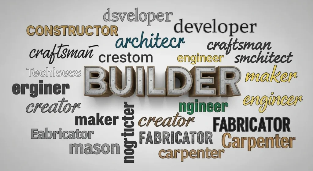 synonyms for builder
