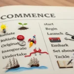 synonyms for commence