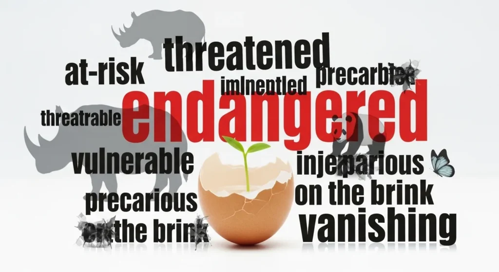 synonyms for endangered