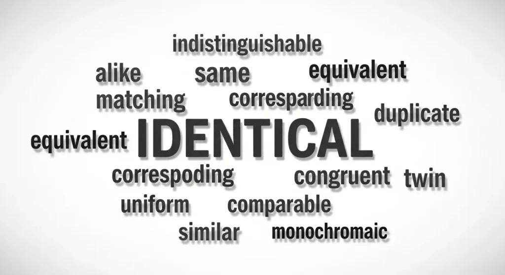 synonyms for identical