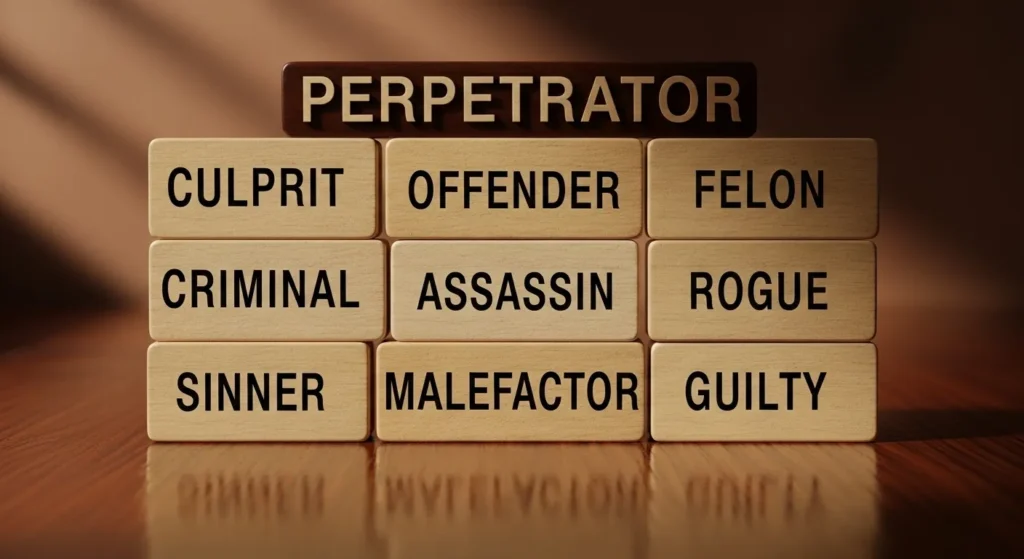 synonyms for perpetrator