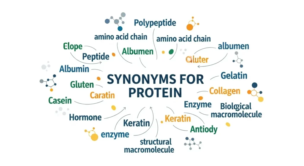 synonyms for protein