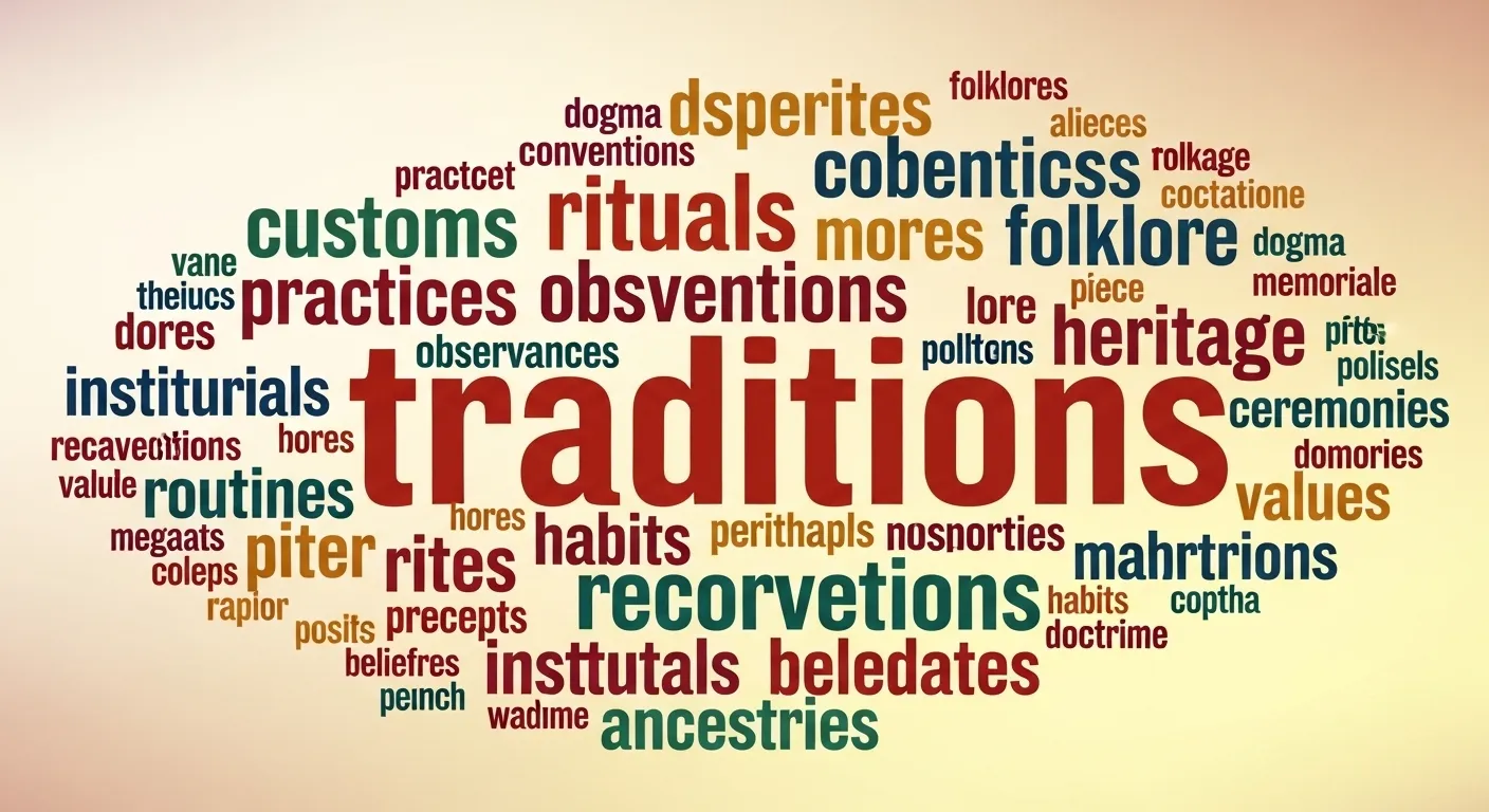 synonyms for traditions