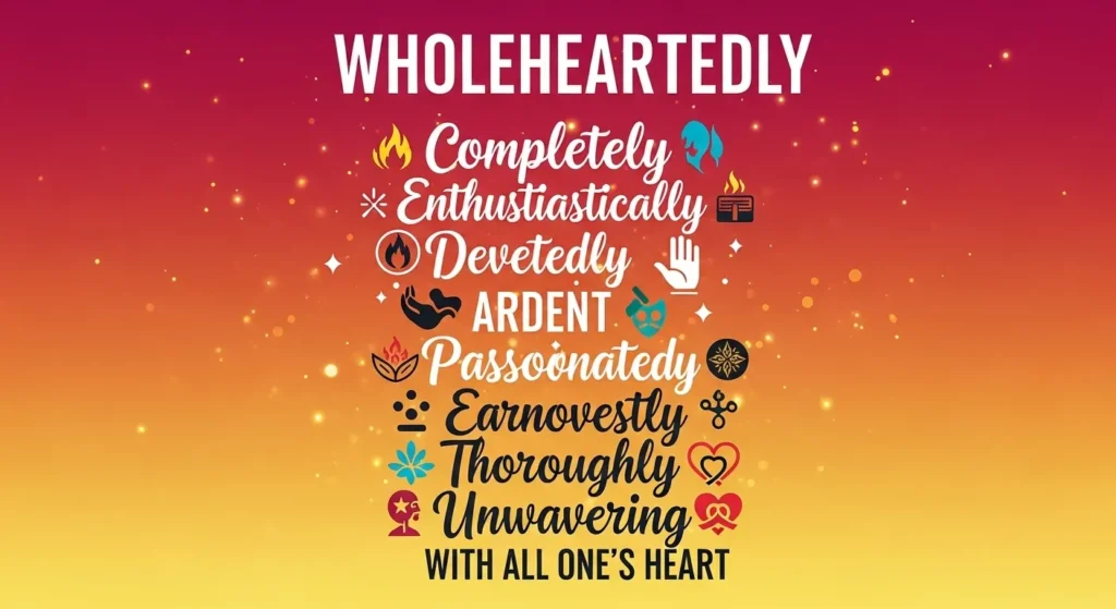 synonyms for wholeheartedly
