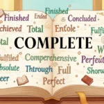 synonyms of Complete