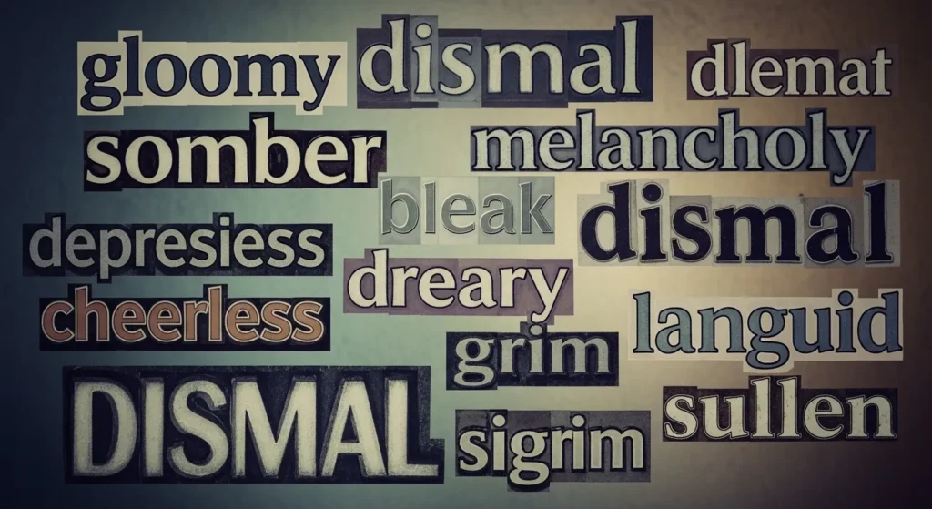 synonyms of dismal