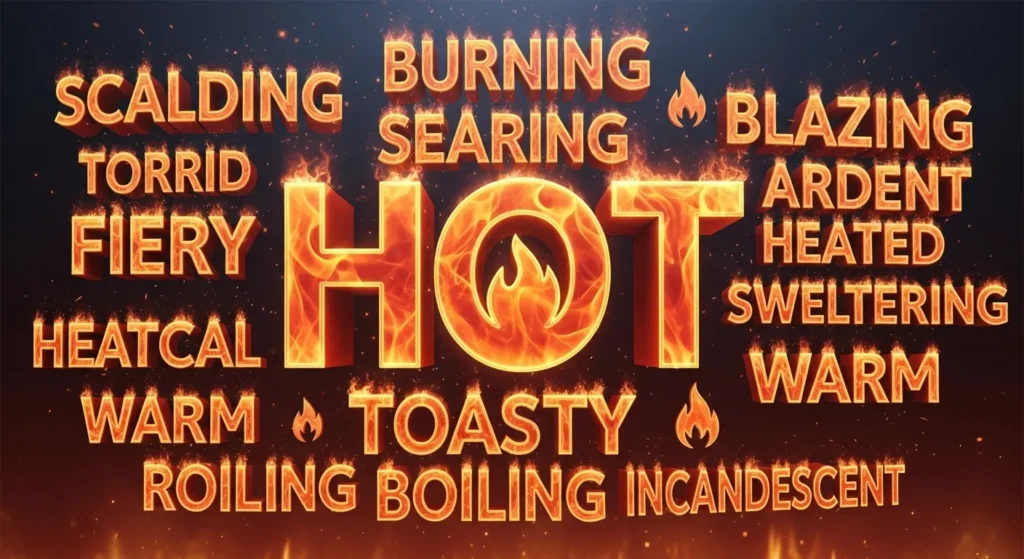 synonyms of hot
