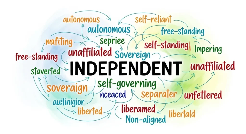 synonyms of independent