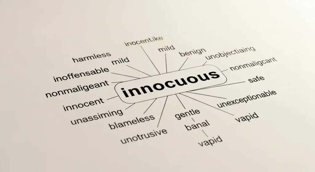 synonyms of innocuous