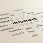 synonyms of innocuous