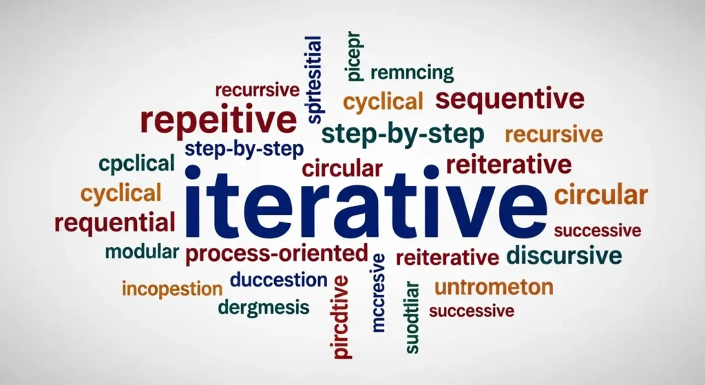 synonyms of iterative