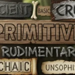 synonyms of primitive
