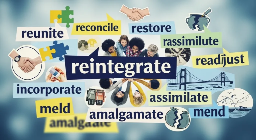 synonyms of reintegrate