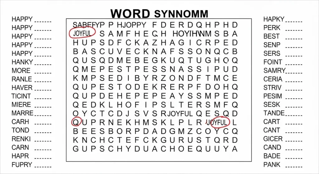 synonyms word search