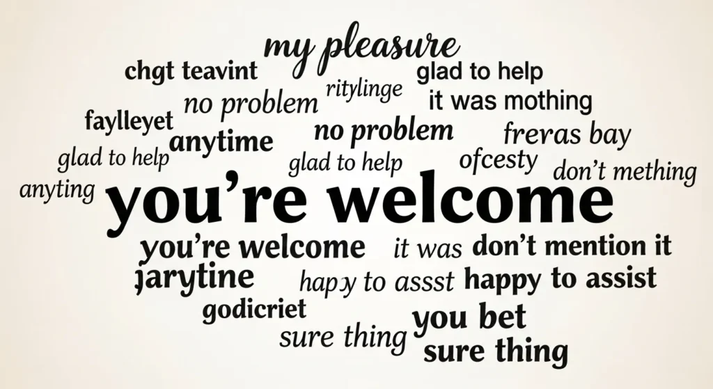 you're welcome synonyms