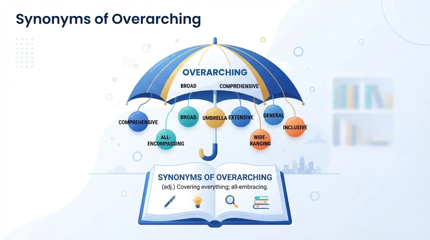 synonyms of overarching