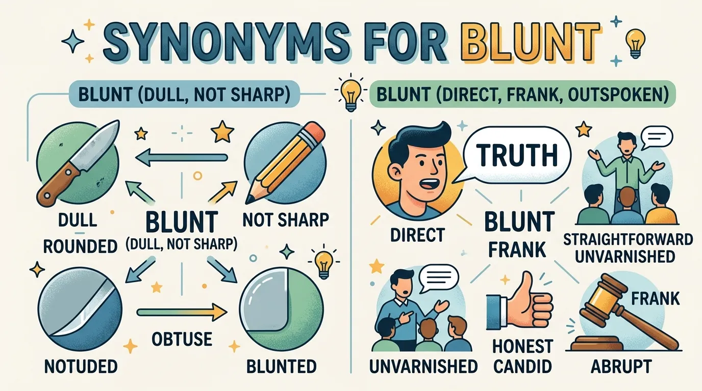 synonyms for blunt
