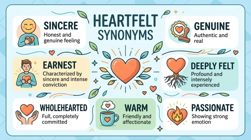 synonyms for heartfelt