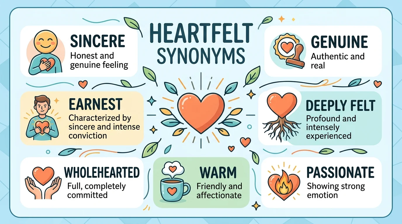 synonyms for heartfelt