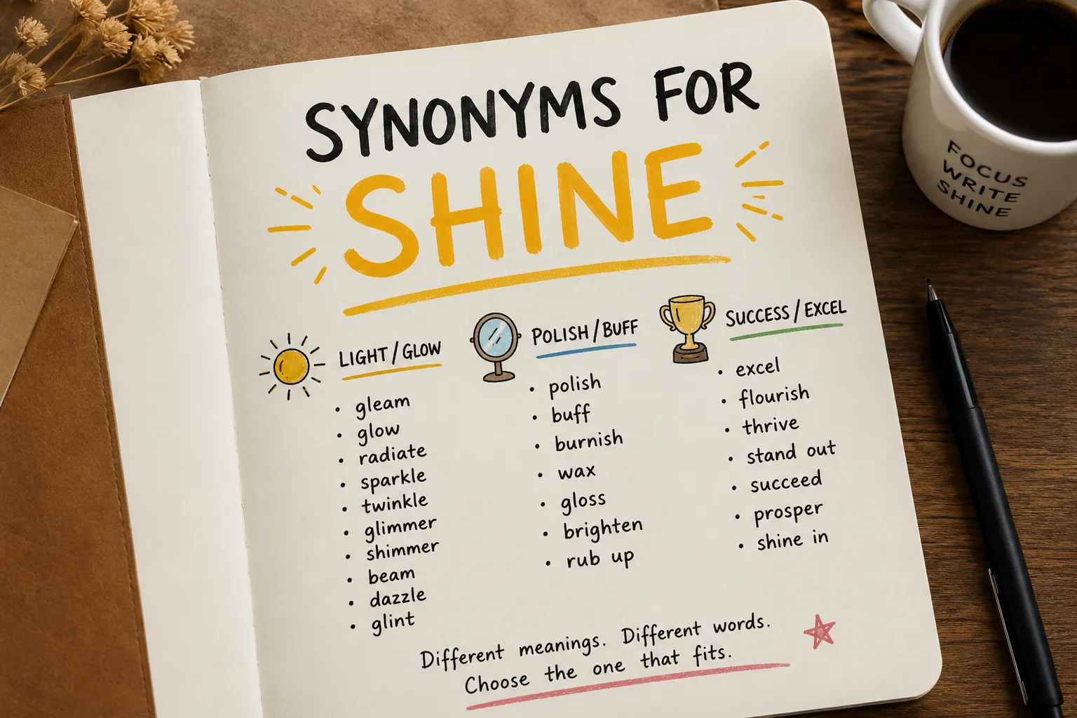 synonyms of shine