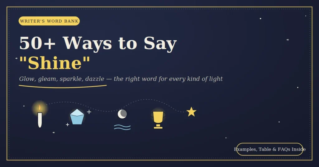 synonyms of shine