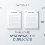 synonyms for duplicate